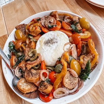 Casa Isola Osteria - Burrata Panzanella - Italian Near Me - Miami Beach, Florida Casa Isola Osteria - Burrata Panzanella - Italian Near Me - Miami Beach, Florida