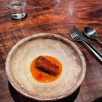 Saison - Smoked carrot: very interesting texture (similar to cooked yam) with a strong carrot taste. Interesting dish - New American Near Me - San Francisco, California Saison - Smoked carrot: very interesting texture (similar to cooked yam) with a strong carrot taste. Interesting dish - New American Near Me - San Francisco, California