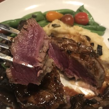 Seasons 52 - Wood - Grilled Filet Mignon I requested rare as possible and happy with that - New American Near Me - Mclean, Virginia