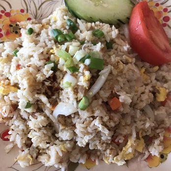 Thai Hut Garden - Vegetable fried rice for lunch (no meat) - Thai Near Me - Navarre, Florida