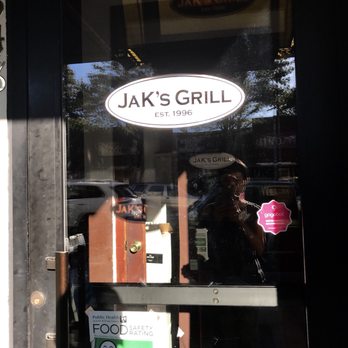 JaK's Grill - Entrance door sign - American Near Me - Seattle, Washington