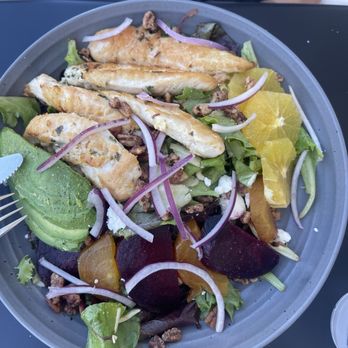 Poached Kitchen - Roasted Beet Chicken Salad - Breakfast & Brunch Near Me - Whittier, California Poached Kitchen - Roasted Beet Chicken Salad - Breakfast & Brunch Near Me - Whittier, California