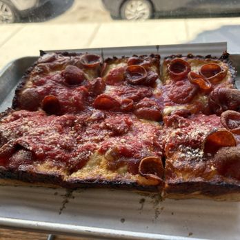 Michigan & Trumbull - pepperoni pizza - Pizza Near Me - Detroit, Michigan Michigan & Trumbull - pepperoni pizza - Pizza Near Me - Detroit, Michigan
