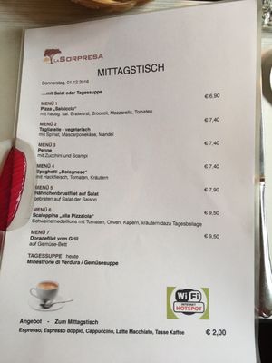 Menu photo 1 La Sorpresa Hamburg, HH Menu photo 1 La Sorpresa Hamburg, HH