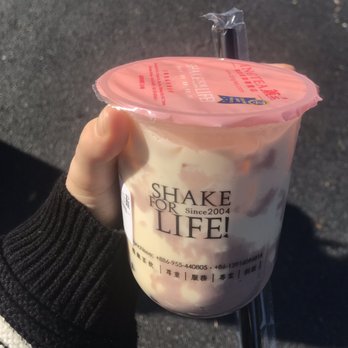 Ding Tea Duluth - taro green milk tea with boba - Coffee & Tea Near Me - Duluth, Georgia