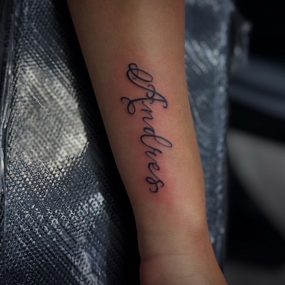 Ocean Front Tattoo - Custom Script Tattoo - Tattoo Near Me - Venice, California Ocean Front Tattoo - Custom Script Tattoo - Tattoo Near Me - Venice, California
