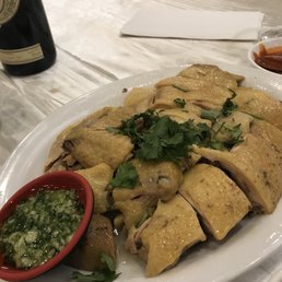 Classic steamed chicken. Very moist