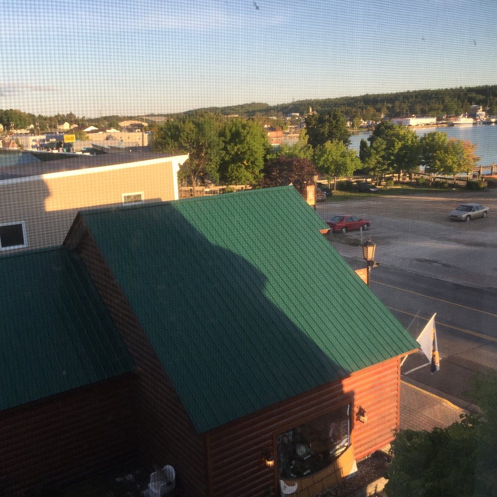 The Boardwalk Hotel & Bar - View from room - Hotels Near Me - St. Ignace, Michigan The Boardwalk Hotel & Bar - View from room - Hotels Near Me - St. Ignace, Michigan