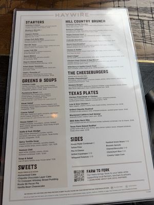 Menu photo 1 Haywire Houston, TX Menu photo 1 Haywire Houston, TX