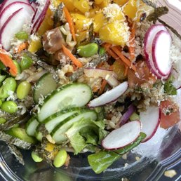 BYO Poke Bowl Large..tons of fresh ingredients. Really good! BYO Poke Bowl Large..tons of fresh ingredients. Really good!