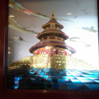 China Super Buffet - Stained Glass window by Hostess station - Chinese Near Me - La Mesa, California