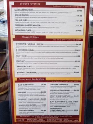Menu photo 6 19 Restaurant & Lounge Laguna Woods, CA Menu photo 6 19 Restaurant & Lounge Laguna Woods, CA