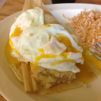 The Little One - Poached eggs over a green chile tamale - Mexican Near Me - Tucson, Arizona The Little One - Poached eggs over a green chile tamale - Mexican Near Me - Tucson, Arizona