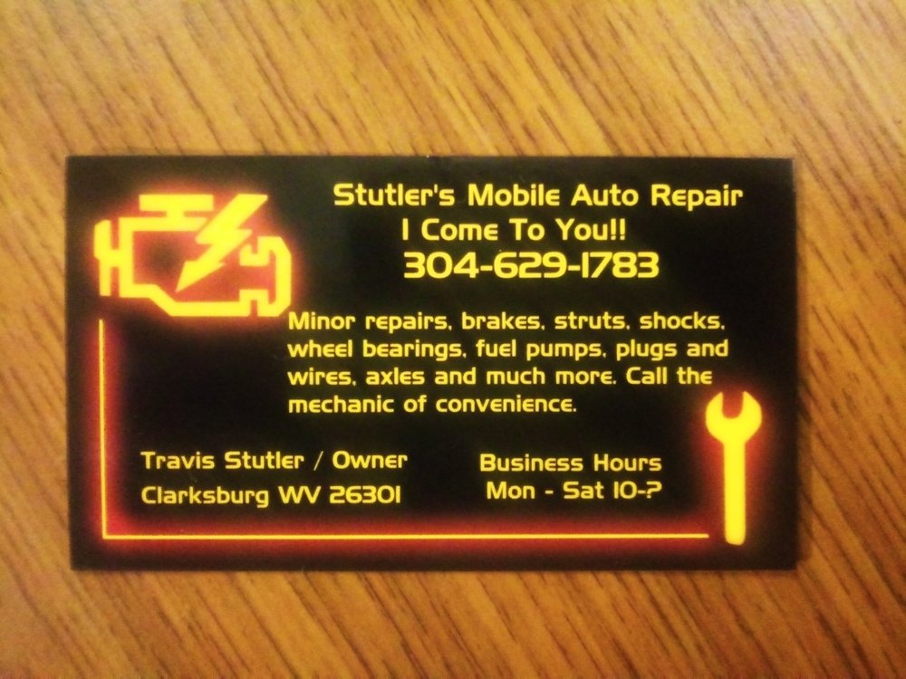 STUTLER’S MOBILE AUTO REPAIR Updated June 2024 Clarksburg, West