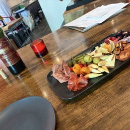 Meat cheese plate for two