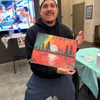 Paint the Town - My finished painting - Paint & Sip Near Me Paint the Town - My finished painting - Paint & Sip Near Me
