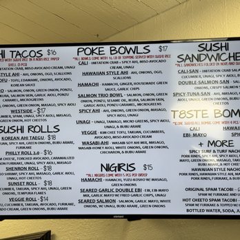 T8ste Buds - Menu 5/24/25 - Sushi Bars Near Me - Waianae, Hawaii