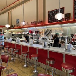 The soda fountain.