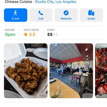 City Wok - Screen shot of current City Wok hours Studio City - Chinese Near Me - Studio City, California