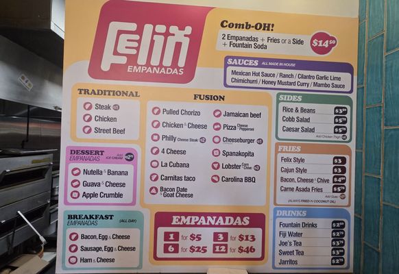 Menu photo 2 Felix's Handmade Empanadas Charlotte, NC Menu photo 2 Felix's Handmade Empanadas Charlotte, NC