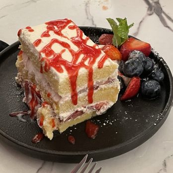 Triola's Kitchen - Just calling this the "Italian strawberry shortcake", it was awesome also! - Italian Near Me - Houston, Texas Triola's Kitchen - Just calling this the "Italian strawberry shortcake", it was awesome also! - Italian Near Me - Houston, Texas