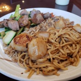 Steak and scallops hibachi
