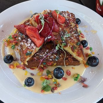 Stacks Pancake House - Fruity Pebbles French Toast - Breakfast & Brunch Near Me - Irvine, California