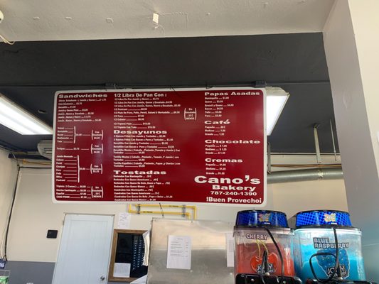 Menu photo 2 Cano's Bakery Guayama, PR
