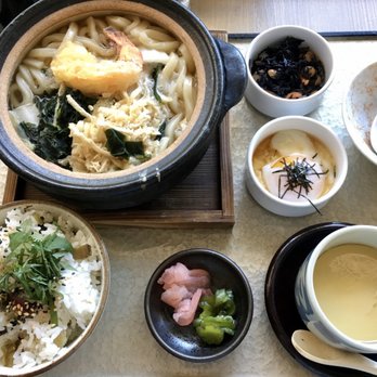 Rinka - Nabeyaki Udon: Served with rice, chawanmushi, and tsukemono - Japanese Near Me - Honolulu, Hawaii