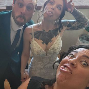 Let's Get Married By Marie - I love that she takes a silly selfie with all her couples. - Officiants Near Me - Riverside, California Let's Get Married By Marie - I love that she takes a silly selfie with all her couples. - Officiants Near Me - Riverside, California