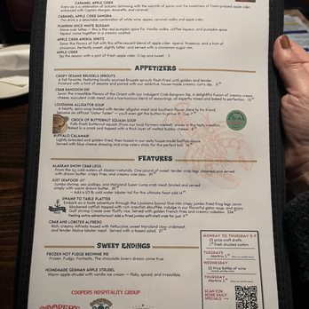 Cooper's Seafood House - Seasonal selections - Seafood Near Me - Scranton, Pennsylvania Cooper's Seafood House - Seasonal selections - Seafood Near Me - Scranton, Pennsylvania