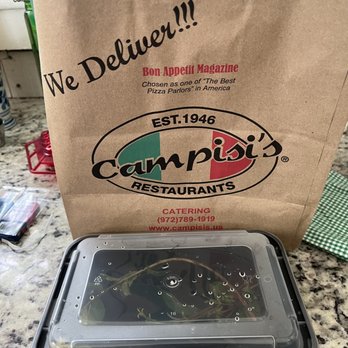 Campisi's Restaurant - My left overs and a little tree that needed a home - Italian Near Me - Rockwall, Texas