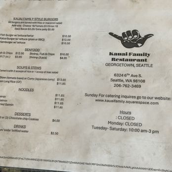 Kauai Family Restaurant - Hawaiian Near Me - Seattle, Washington Kauai Family Restaurant - Hawaiian Near Me - Seattle, Washington