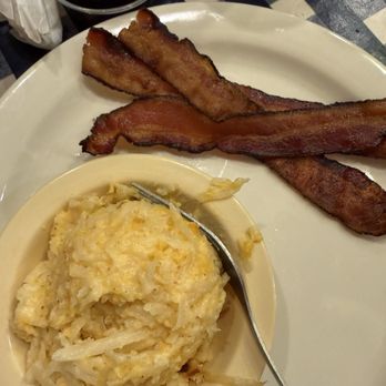 The Loveless Cafe - Side of bacon and side of hash brown casserole - Breakfast & Brunch Near Me - Nashville, Tennessee