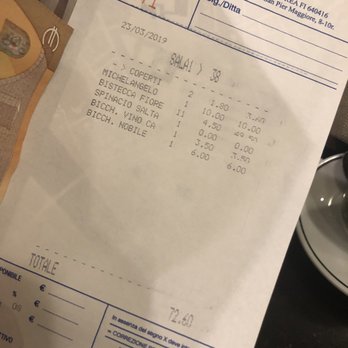 I Ghibellini - Not bad price for wine, 2lbs of steak, and a pizza - Pizza Near Me - Florence, FI