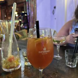 Diferent - "Red" sangria. It was juice.