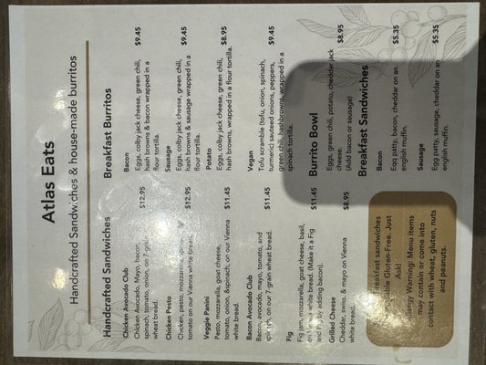 Menu photo 3 Atlas Coffee Littleton, CO Menu photo 3 Atlas Coffee Littleton, CO