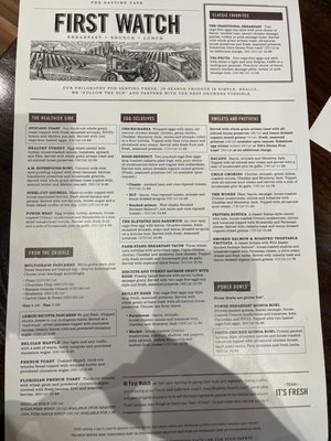 Menu photo 8 First Watch Coppell, TX