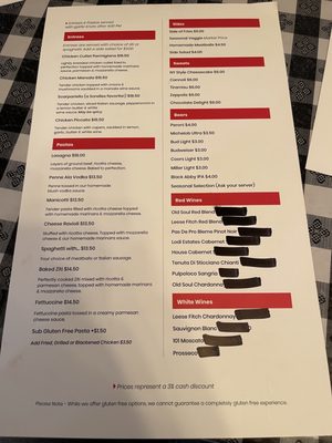 Menu photo 5 Sorelles Italian Restaurant & Pizzeria Eagleville, TN Menu photo 5 Sorelles Italian Restaurant & Pizzeria Eagleville, TN