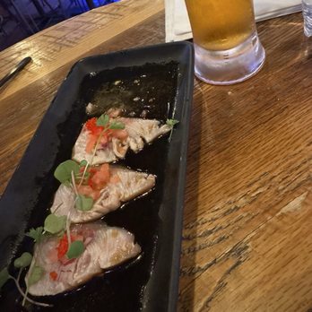 Aum Beer House - Hamachi Carpaccio - Asian Fusion Near Me - Garden Grove, California