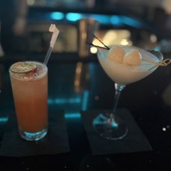 Jamaican rum punch in the lychee martini