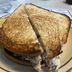 Wayside Restaurant & Bakery - Chicken salad sandwich on white toast made in the restaurant