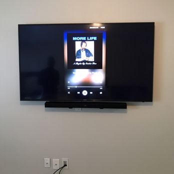 Empire AV Services & Installations - Mounted TV and sound bar - Home Theatre Installation Near Me - Houston, Texas