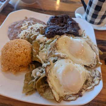 Tamales Don Misael - Chilaquiles Verdes. These were actually spicy and not sweet like most places, hope it stays that way. Would definitely be coming back again! - Mexican Near Me - Lyons, Illinois
