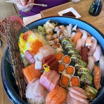 Sushi Cho - 60 piece nigiri, sashimi, and 3 roll combo - Japanese Near Me - Fairfax, Virginia Sushi Cho - 60 piece nigiri, sashimi, and 3 roll combo - Japanese Near Me - Fairfax, Virginia