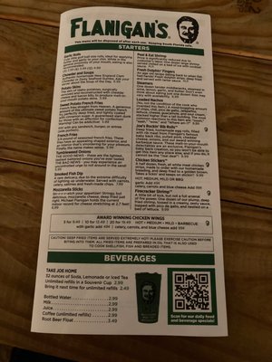 Menu photo 4 Flanigan's - Pompano Beach Pompano Beach, FL