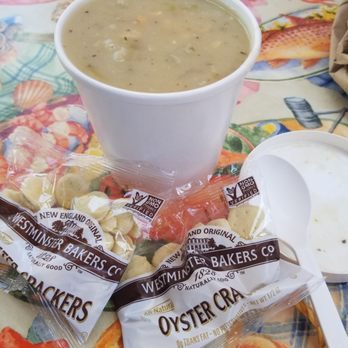 Barbara's Fishtrap - Clam chowder Bowl $9.95 - Seafood Near Me - Half Moon Bay, California Barbara's Fishtrap - Clam chowder Bowl $9.95 - Seafood Near Me - Half Moon Bay, California