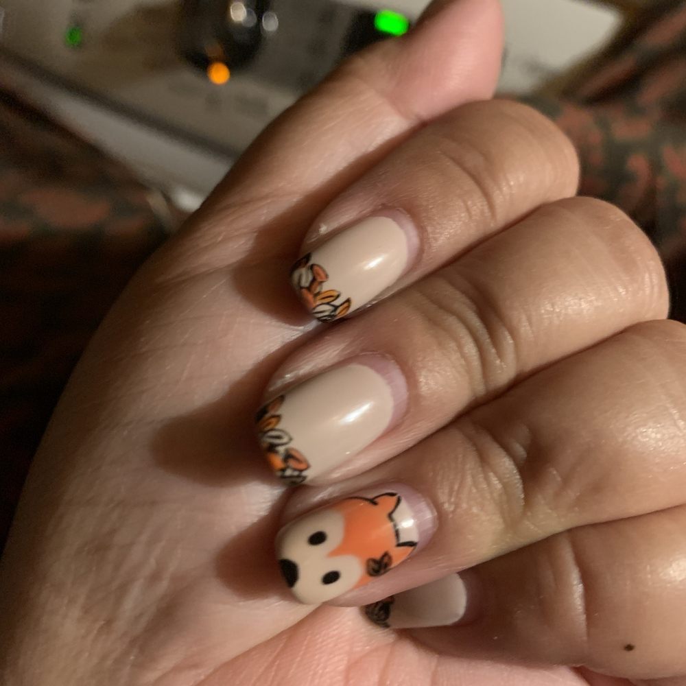 My fave fall time nails.. this pic was two weeks after I got my nails done! And it still looked amazing! My fave fall time nails.. this pic was two weeks after I got my nails done! And it still looked amazing!