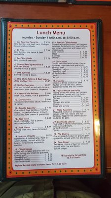 Menu photo 1 Los Panchos Terrytown, LA
