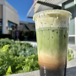 Tea Leaf - Matcha Latte with espresso and salted foam!